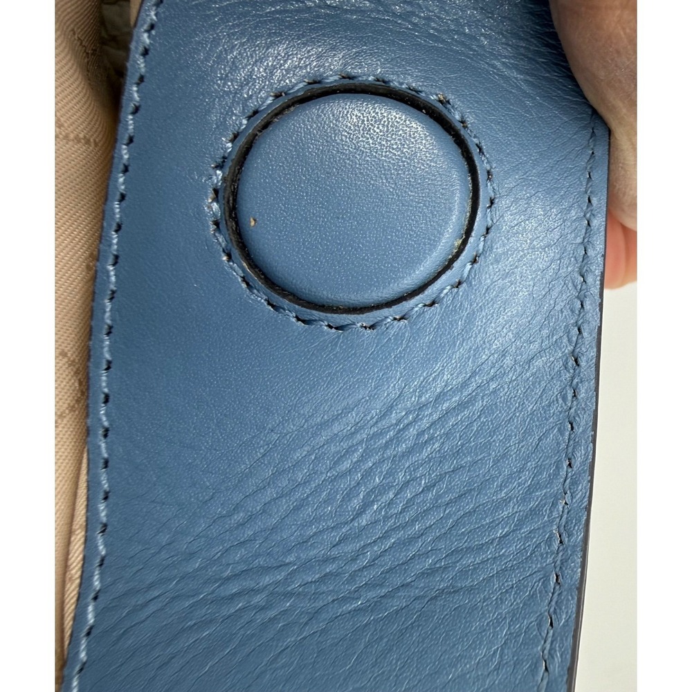 Radley London Dukes Place Open Blue Leather Medium Satchel Crossbody Bag - Picture 8 of 16